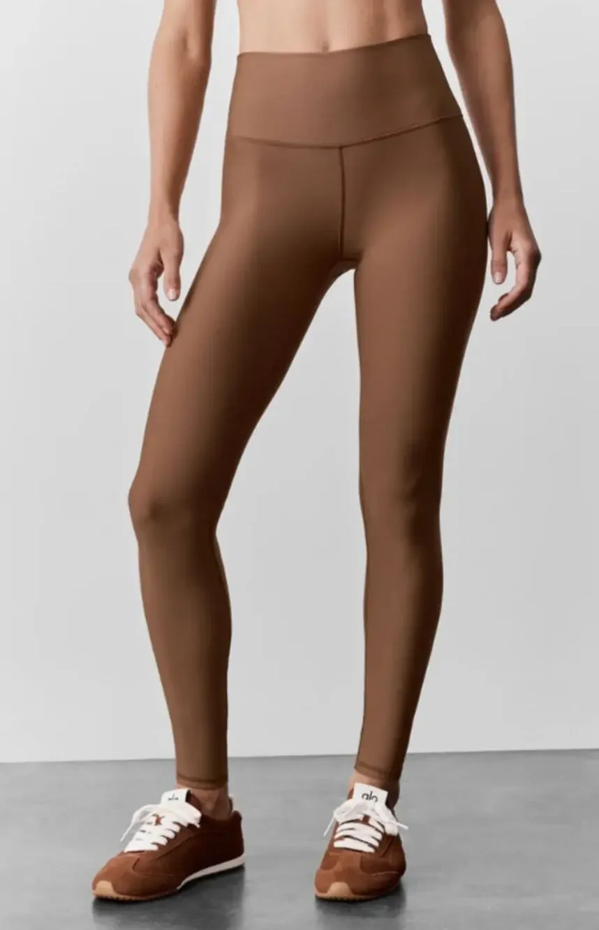 Alo 7/8 High-Waist Airlift Leggings Sun Kissed Brown Small
